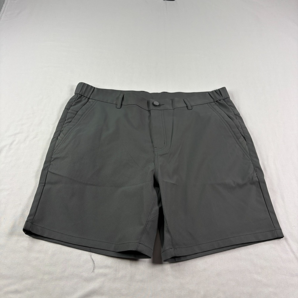 Jack Archer Shorts Mens 34 Gray Jetsetter Golf Chino Stretch Tech Performance